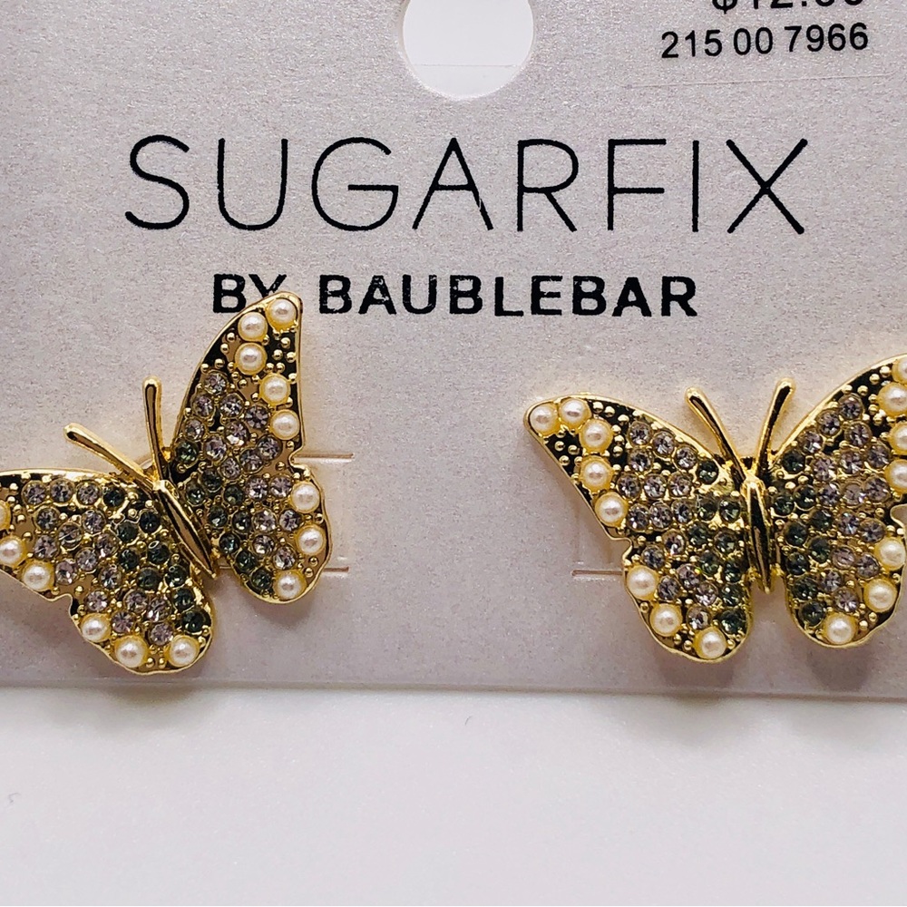 Sugarfix by Baublebar butterflies earrings, Nickel Free
